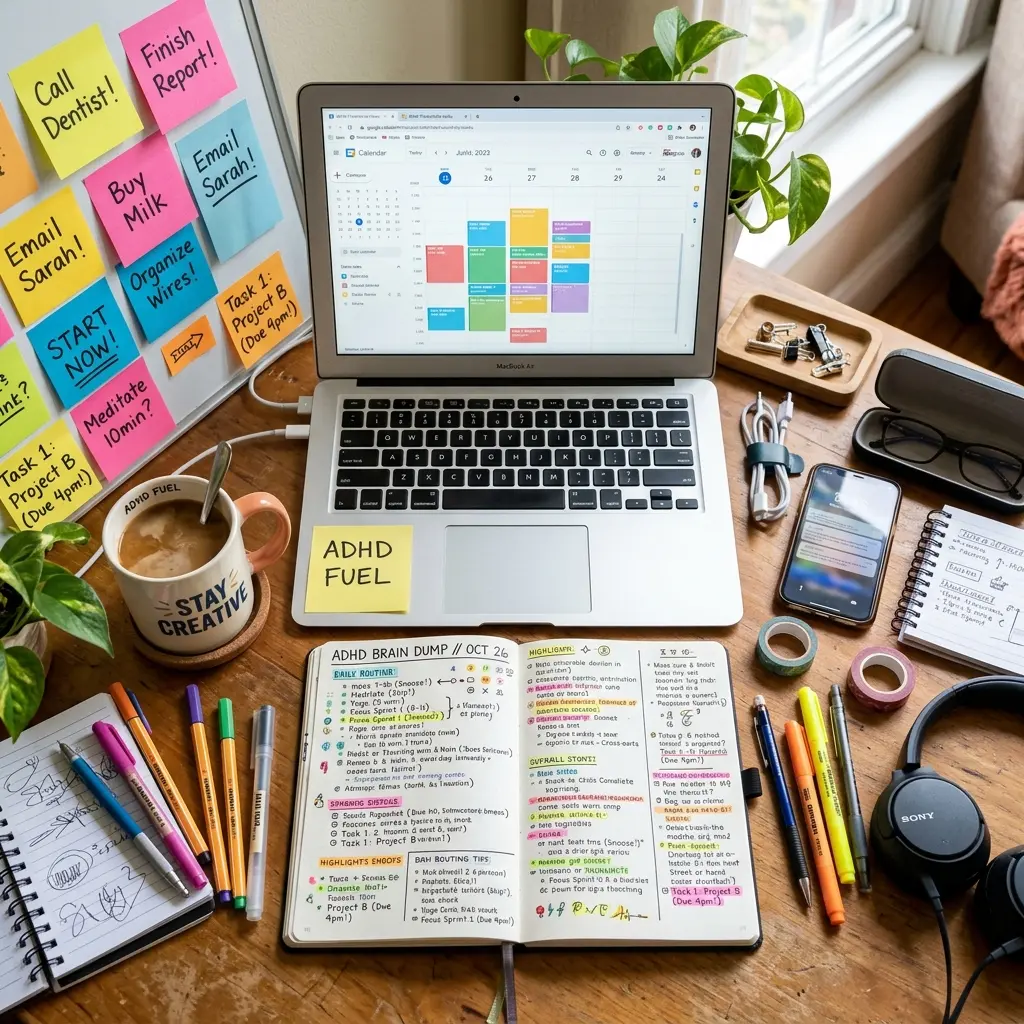 Como organizar a rotina com TDAH (e mantê-la sem desistir)